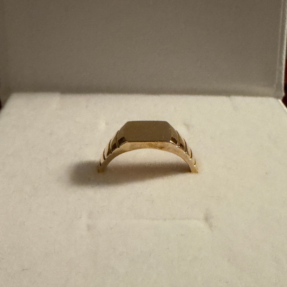 14K Gold Signet Ring Mejuri